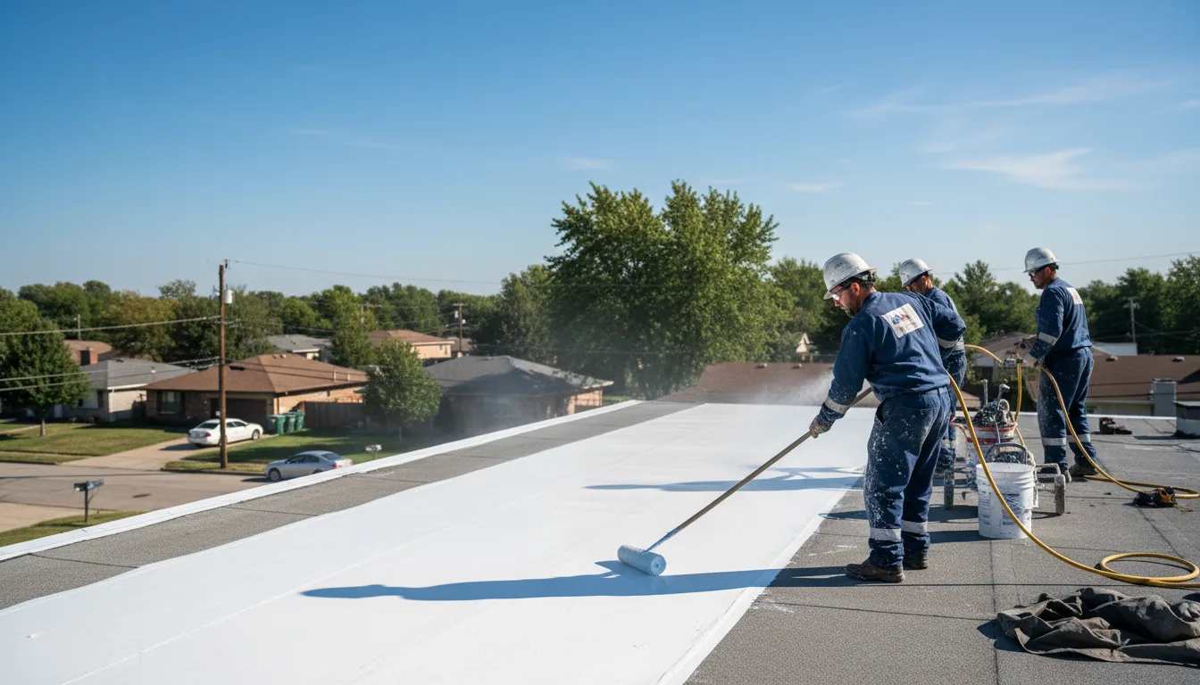 Commercial roof coating in Posen, MI near me